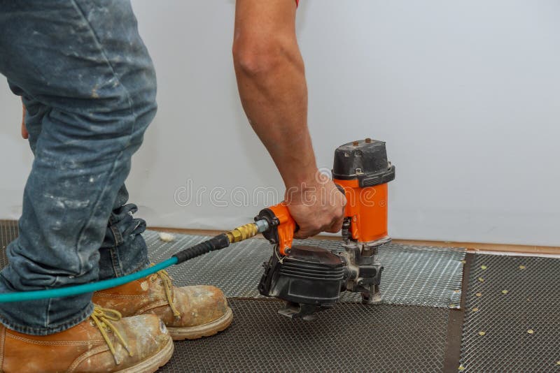 Preparation of the surface for tiling. Reinforcing Metal Mesh for plastering and installing tiles. Reinforcing metal wire installing tiles preparation of the royalty free stock photography