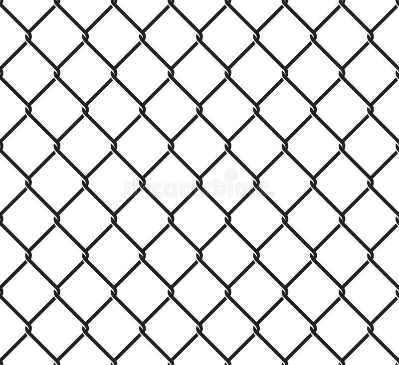 Rabitz seamless pattern. Mesh netting ornament. Mesh fence background. Vector pattern vector illustration