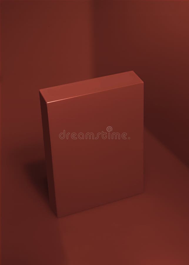 Red-box-red-corner-background. A red box sitting in a red corner stock photos