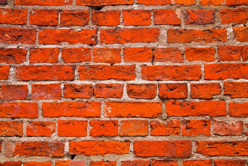 Red brick wall texture. Stone and cement grunge background stock images