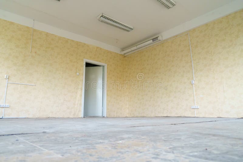 Room in the apartment that needs repair. Old room in the apartment that needs repair royalty free stock photos