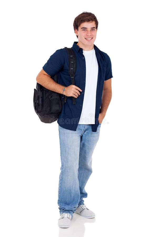 School teenage boy royalty free stock photos