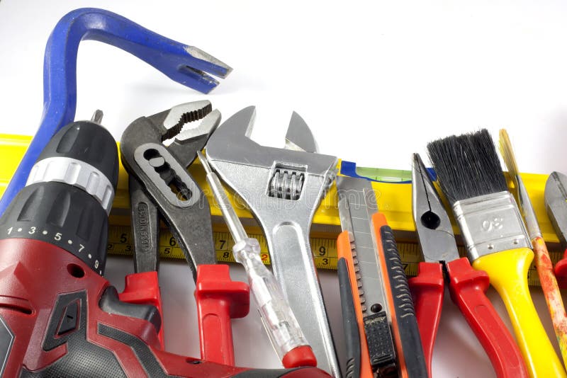 Set of tools do it yourself royalty free stock images