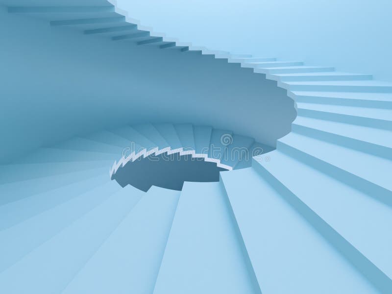 Spiral Staircase royalty free illustration