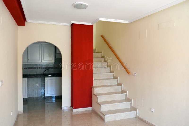 Stairs to the second floor of the Spanish house of Torrevieja. TORREVIEJA, SPAIN - MAY 8, 2012: Stairs to the second floor of the Spanish house of Torrevieja royalty free stock photos