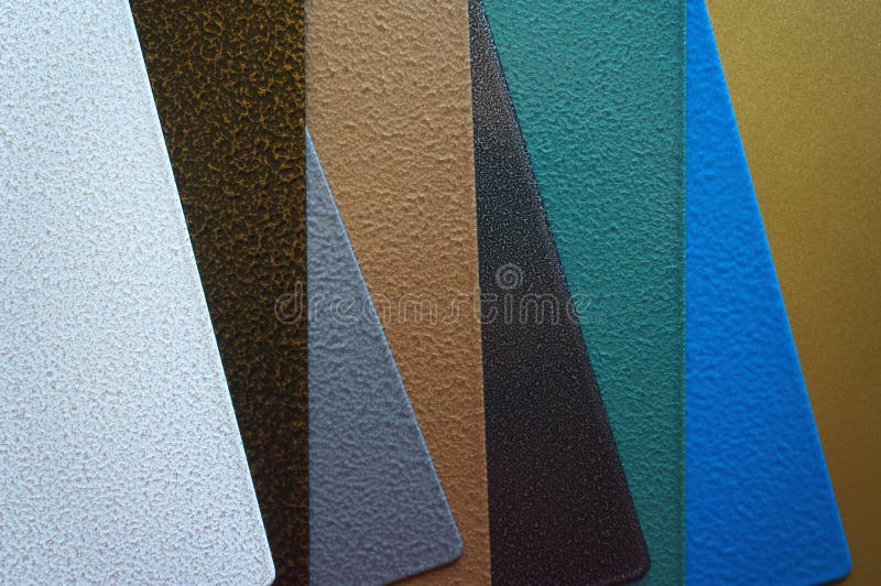 Steel plates with powder coating royalty free stock photos