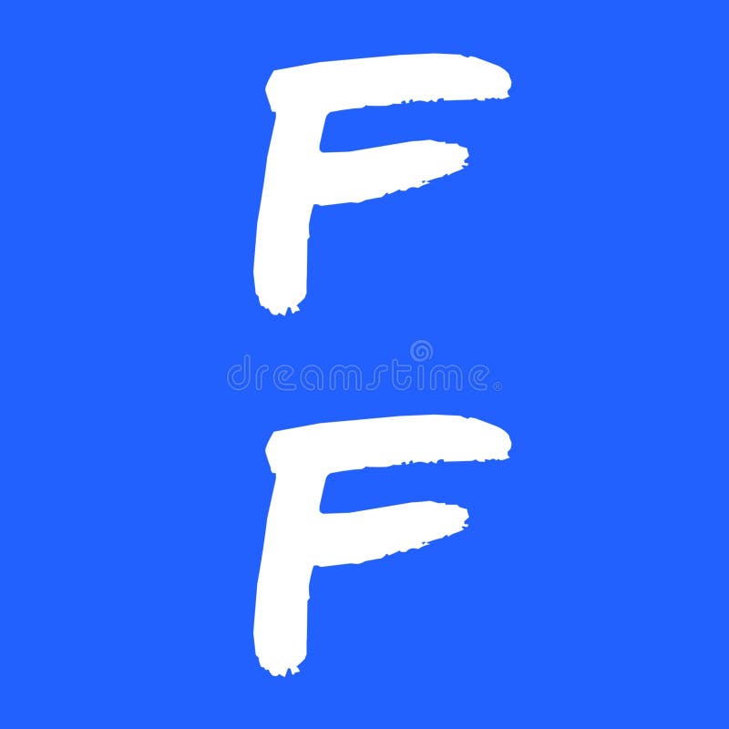 Stylish texture image of white F alphabets on blue background wallpaper vector illustration