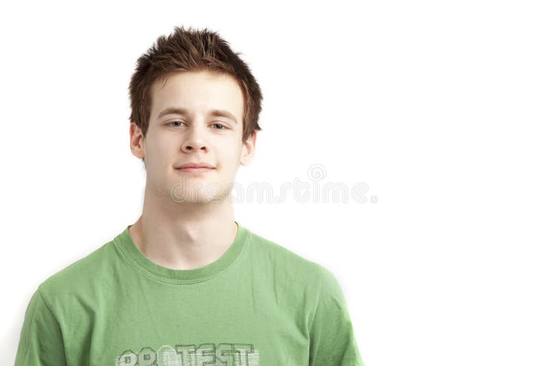 Teen aged boy stock image