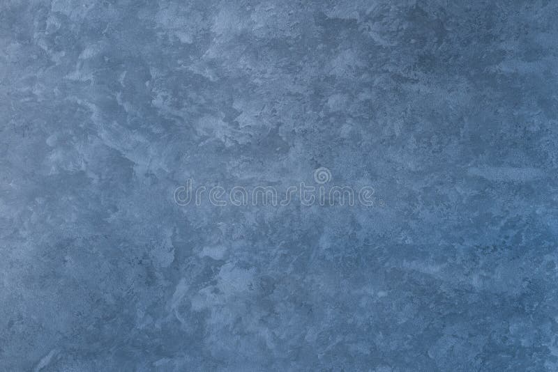 Texture of blue decorative plaster. Or concrete. Abstract background for design stock photography