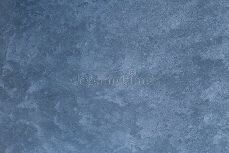Texture of blue decorative plaster. Or concrete. Abstract background for design stock photo