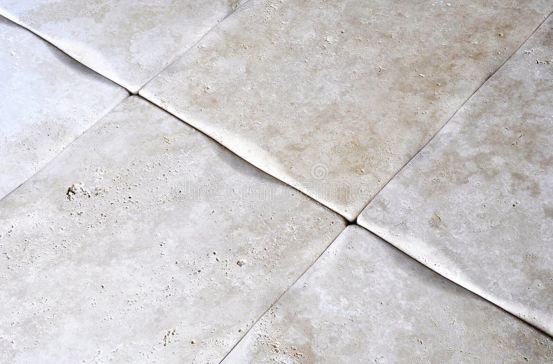 Travertine floor. Travertine tiled floor, perfect as a background royalty free stock photos