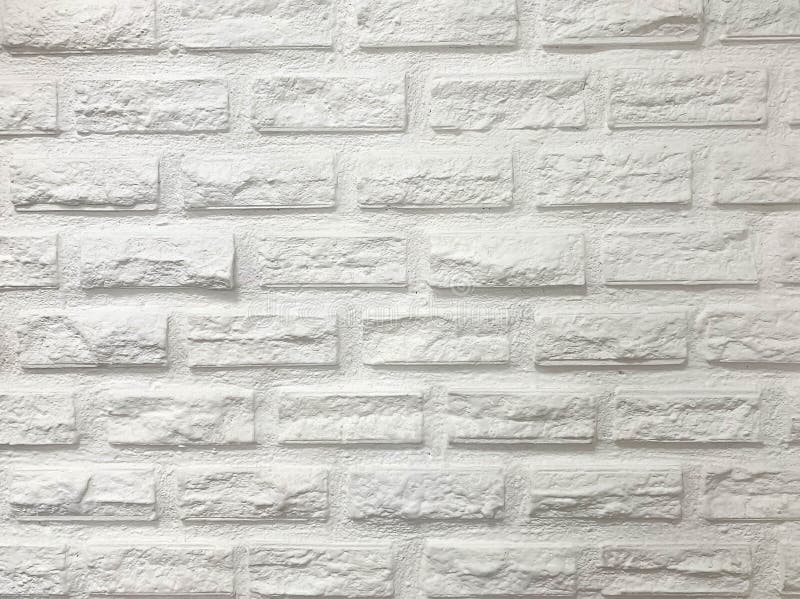 White painted bricks wall background royalty free stock photos