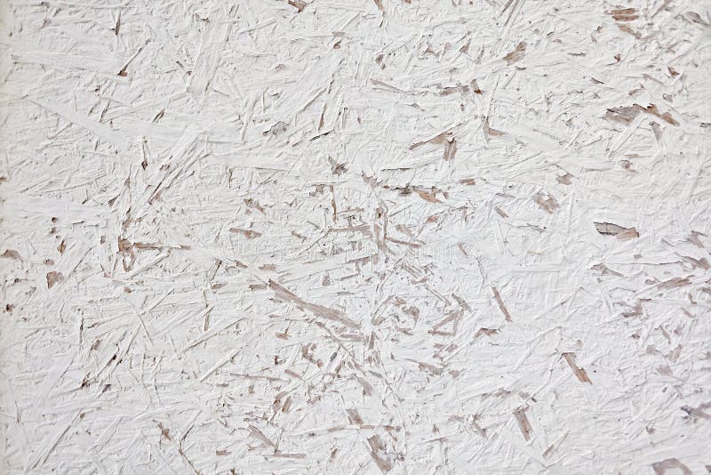 White painted oriented strand board stock images