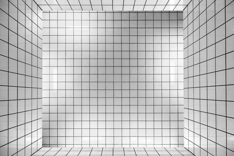 White tiles. Close up of white tiles royalty free illustration