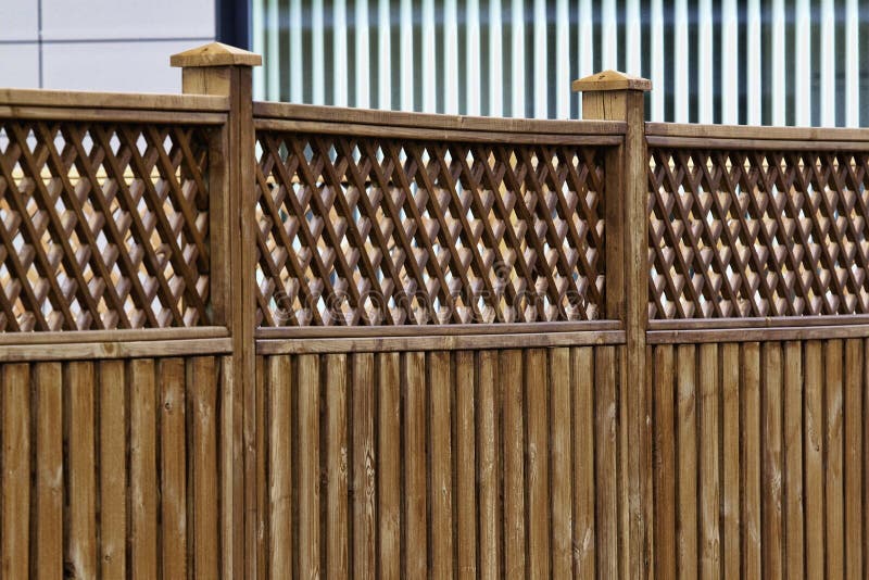 A wooden fence stock images