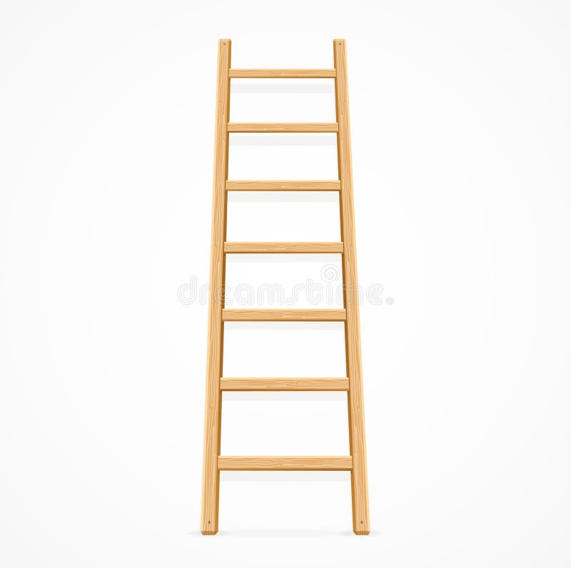 Wooden Ladder. Vector stock illustration