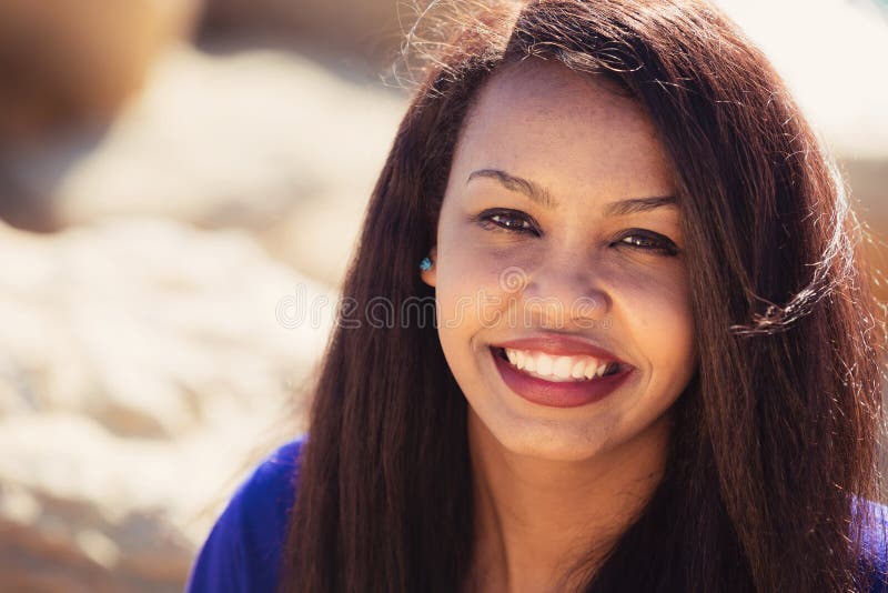 Young Lady Smiling stock image