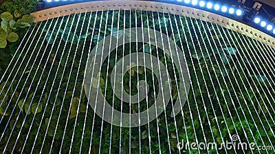 Beautiful interior decoration hanging on the ceiling of the ground floor in Iconsiam shopping mall Bangkok. Iconsiam ,Thailand -Dec 4, 2019:  Beautiful interior stock video