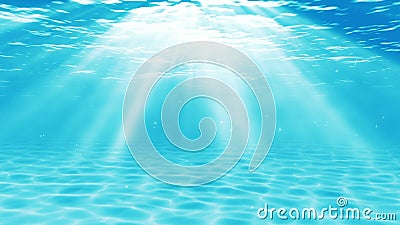 Underwater scene. Summer travel background. stock illustration