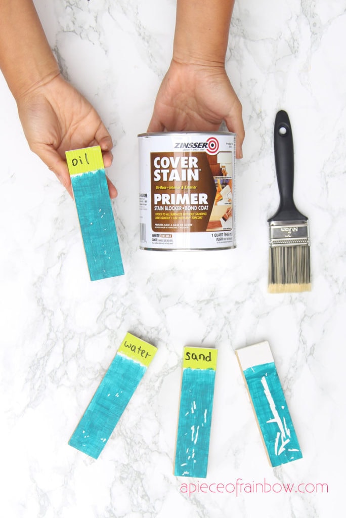 paint primer test Zinsser Cover Stain oil based primer