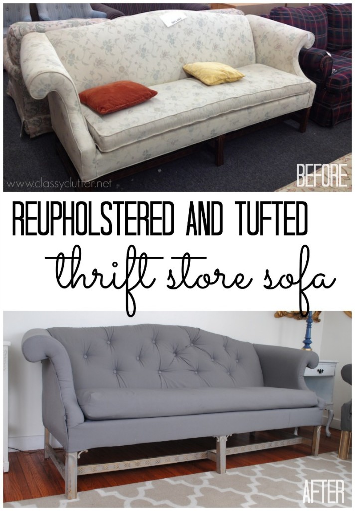 Reupholstered and Tufted Thrift Store Sofa.jpg