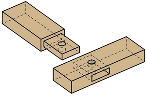 tenon joint for star dowels