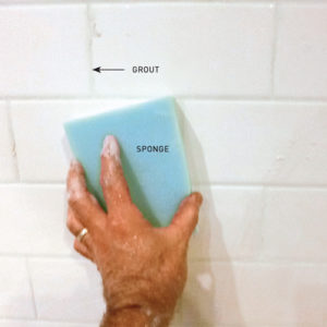 Step 3. Grout wall tiles 