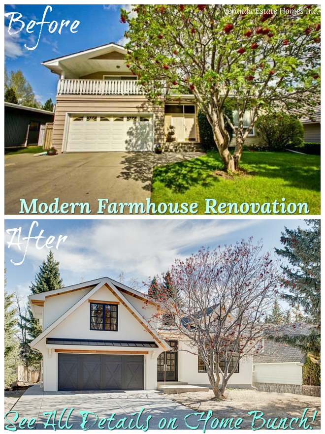 Before After Exterior Renovation The "Before & After" is quite shocking Notice the improved architectural details this home now features Before After Exterior Renovation Modern Farmhouse Before After Exterior Renovation Before After Exterior Renovation #BeforeAfter #BeforeAfterExterior #BeforeAfterExteriorRenovation