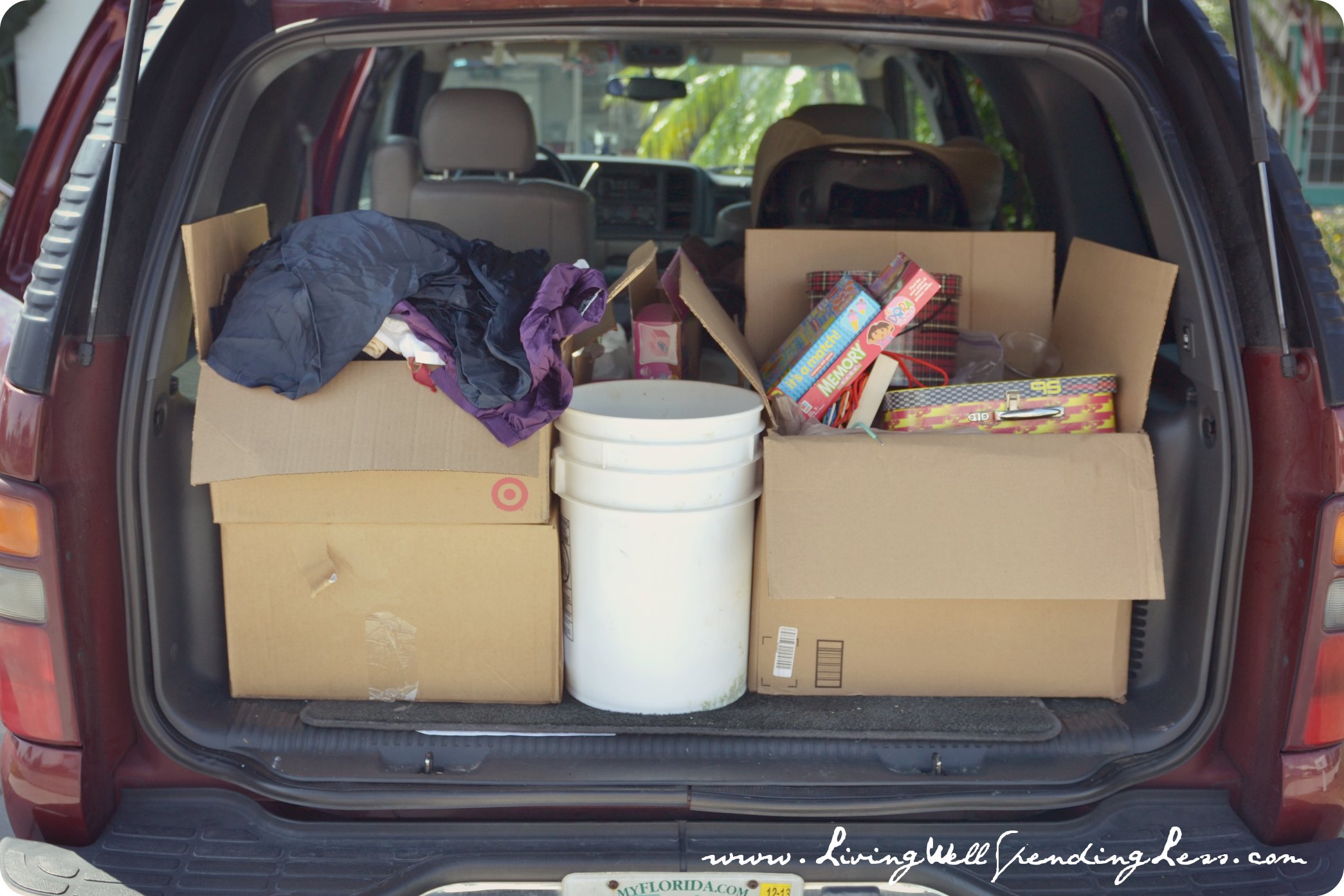 Pack up your clutter, put it in boxes, load it in the car and drive it to the nearest donation station. Clearing clutter can help you appreciate your space and gives it an instant update.