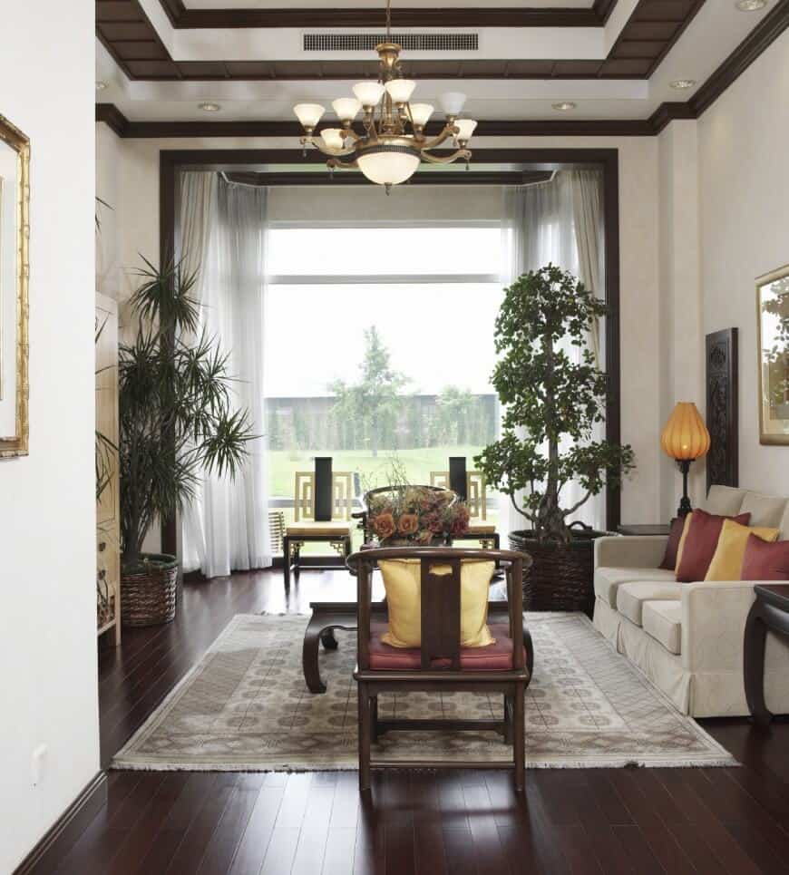 Dark Hardwood Floors in Traditional Living Room 40 Dark Hardwood Floors That Bring Life To All Kinds Of Rooms